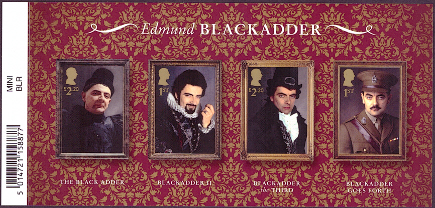 (image for) MS5029 2023 Blackadder barcoded miniature sheet
